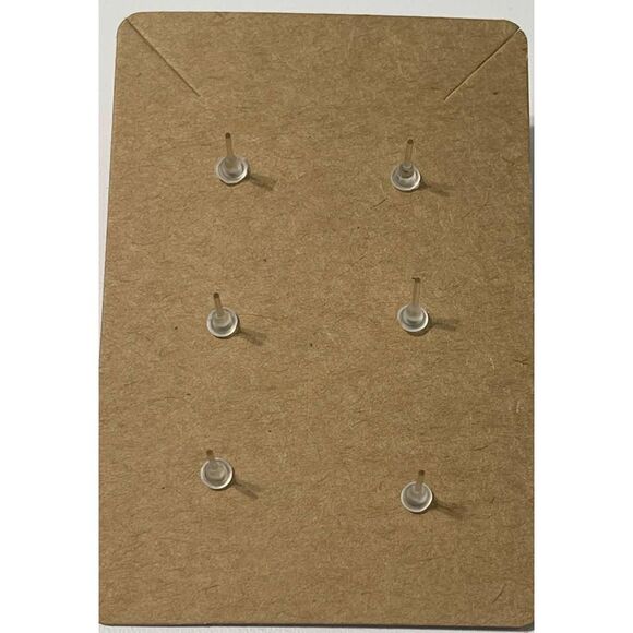 Fabric Covered Button Earring Studs Plaid Cheetah - Picture 3 of 5